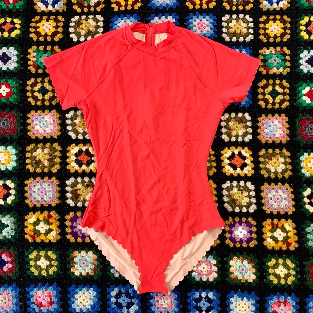 J. Crew Short Sleeve One Piece Rash Guard